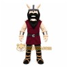 Burgundy Viking Mascot Costume with Custom Logo Burgundy Viking Mascot Costume with Custom Logo