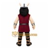 Burgundy Viking Mascot Costume with Custom Logo Burgundy Viking Mascot Costume with Custom Logo