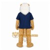 Tan Lion Mascot Costume with Custom Logo Tan Lion Mascot Costume with Custom Logo