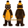 Brown Beaver Mascot Costume with Custom Logo Brown Beaver Mascot Costume with Custom Logo