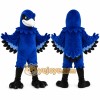 Blue Bird Mascot Costume with Custom Logo