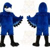 Blue Bird Mascot Costume with Custom Logo