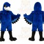 Blue Bird Mascot Costume with Custom Logo