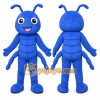 Blue Ant Mascot Costume with Custom Logo Blue Ant Mascot Costume with Custom Logo