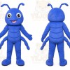 Blue Ant Mascot Costume with Custom Logo