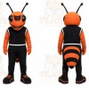 Orange Insect Mascot Costume with Custom Logo