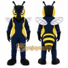Yellow Bee Mascot Costume with Custom Logo