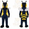 Yellow Bee Mascot Costume with Custom Logo