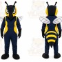 Yellow Bee Mascot Costume with Custom Logo