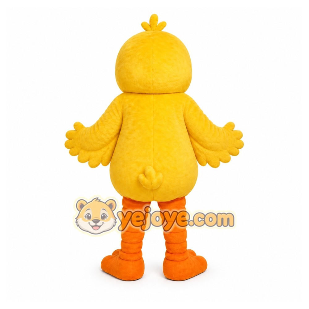 Yellow Bird Mascot Costume with Custom Logo Yellow Bird Mascot Costume with Custom Logo