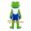 Green Frog Mascot Costume with Custom Logo Green Frog Mascot Costume with Custom Logo