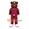 Brown Bear Mascot Costume with Custom Logo Brown Bear Mascot Costume with Custom Logo