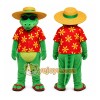 Green Alligator Mascot Costume with Custom Logo Green Alligator Mascot Costume with Custom Logo