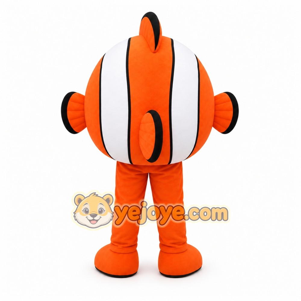 Orange Fish Mascot Costume with Custom Logo Orange Fish Mascot Costume with Custom Logo