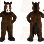 Brown Horse Mascot Costume with Custom Logo