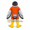 Orange Bird Mascot Costume with Custom Logo