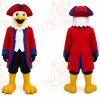 Red Bird Mascot Costume with Custom Logo
