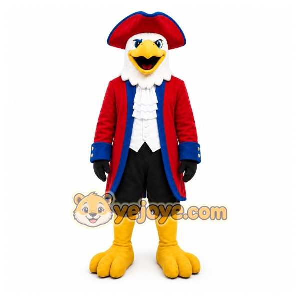 Red Bird Mascot Costume with Custom Logo