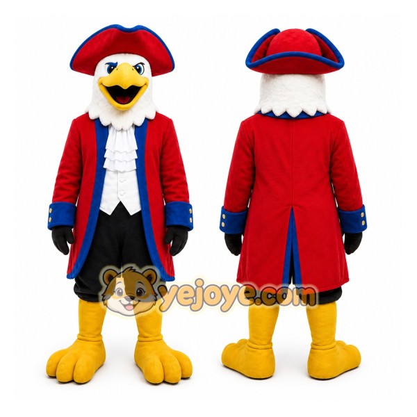 Red Bird Mascot Costume with Custom Logo