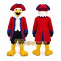 Red Bird Mascot Costume with Custom Logo