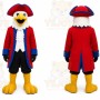 Red Bird Mascot Costume with Custom Logo