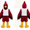 Red Bird Mascot Costume with Custom Logo