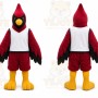 Red Bird Mascot Costume with Custom Logo