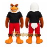 Black Bird Mascot Costume with Custom Logo Black Bird Mascot Costume with Custom Logo