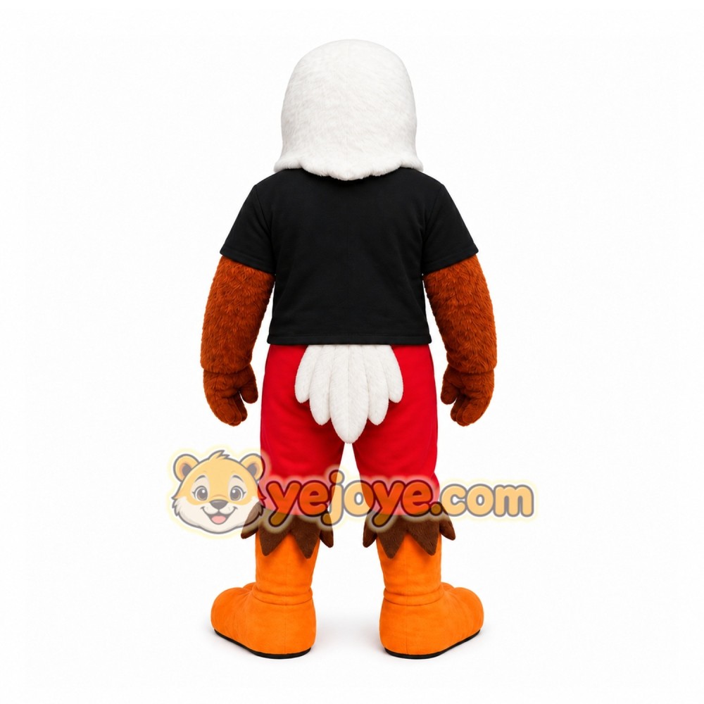 Black Bird Mascot Costume with Custom Logo Black Bird Mascot Costume with Custom Logo