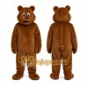 Brown Bear Mascot Costume with Custom Logo Brown Bear Mascot Costume with Custom Logo