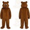 Brown Bird Mascot Costume with Custom Logo