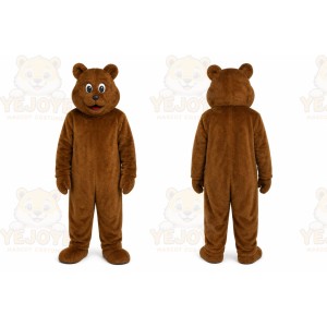 Brown Bird Mascot Costume with Custom Logo