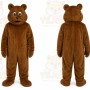 Brown Bird Mascot Costume with Custom Logo