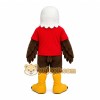 Brown Bird Mascot Costume with Custom Logo