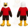 Brown Bird Mascot Costume with Custom Logo