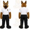 Brown Dog Mascot Costume with Custom Logo