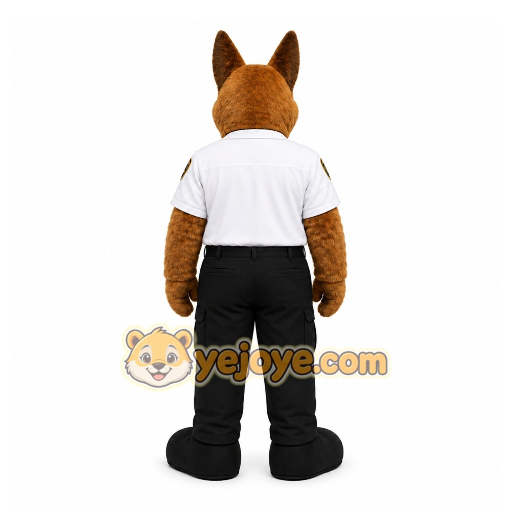Brown Dog Mascot Costume with Custom Logo Brown Dog Mascot Costume with Custom Logo