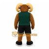 Brown Sheep Mascot Costume with Custom Logo Brown Sheep Mascot Costume with Custom Logo