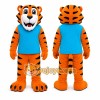 Orange Tiger Mascot Costume with Custom Logo Orange Tiger Mascot Costume with Custom Logo