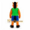 Orange Horse Mascot Costume with Custom Logo Orange Horse Mascot Costume with Custom Logo
