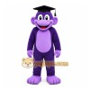 Purple Monkey Mascot Costume with Custom Logo Purple Monkey Mascot Costume with Custom Logo