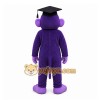 Purple Monkey Mascot Costume with Custom Logo Purple Monkey Mascot Costume with Custom Logo