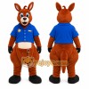 Brown Kangaroo Mascot Costume with Custom Logo Brown Kangaroo Mascot Costume with Custom Logo