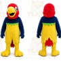 Yellow Parrot Mascot Costume with Custom Logo