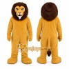 Tan Lion Mascot Costume with Custom Logo Tan Lion Mascot Costume with Custom Logo