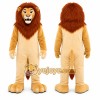 Tan Lion Mascot Costume with Custom Logo Tan Lion Mascot Costume with Custom Logo
