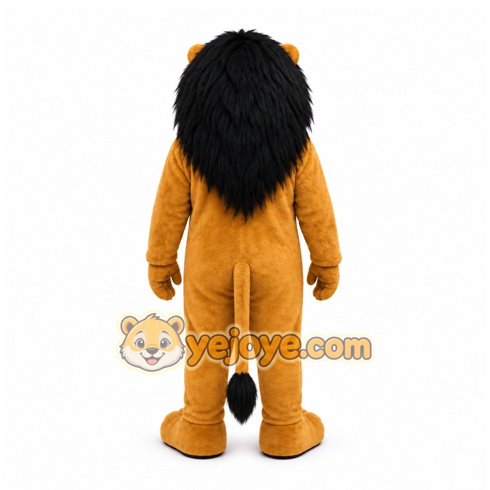 Brown Lion Mascot Costume with Custom Logo Brown Lion Mascot Costume with Custom Logo