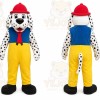 Yellow Dog Mascot Costume with Custom Logo