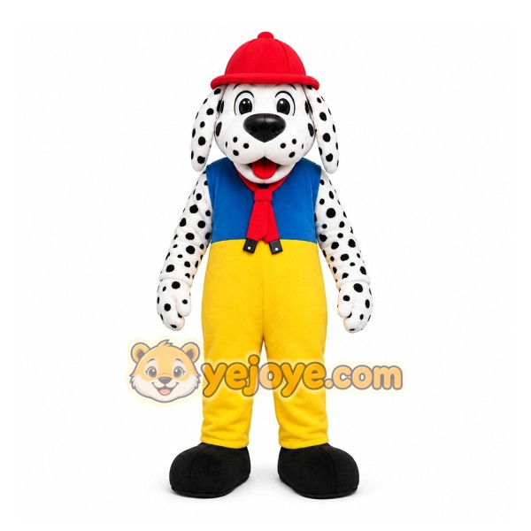Yellow Dog Mascot Costume with Custom Logo Yellow Dog Mascot Costume with Custom Logo