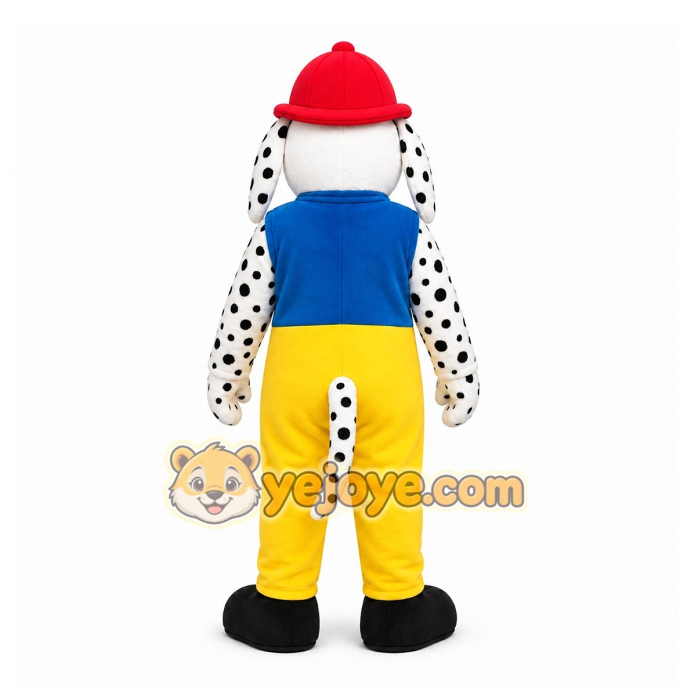 Yellow Dog Mascot Costume with Custom Logo Yellow Dog Mascot Costume with Custom Logo